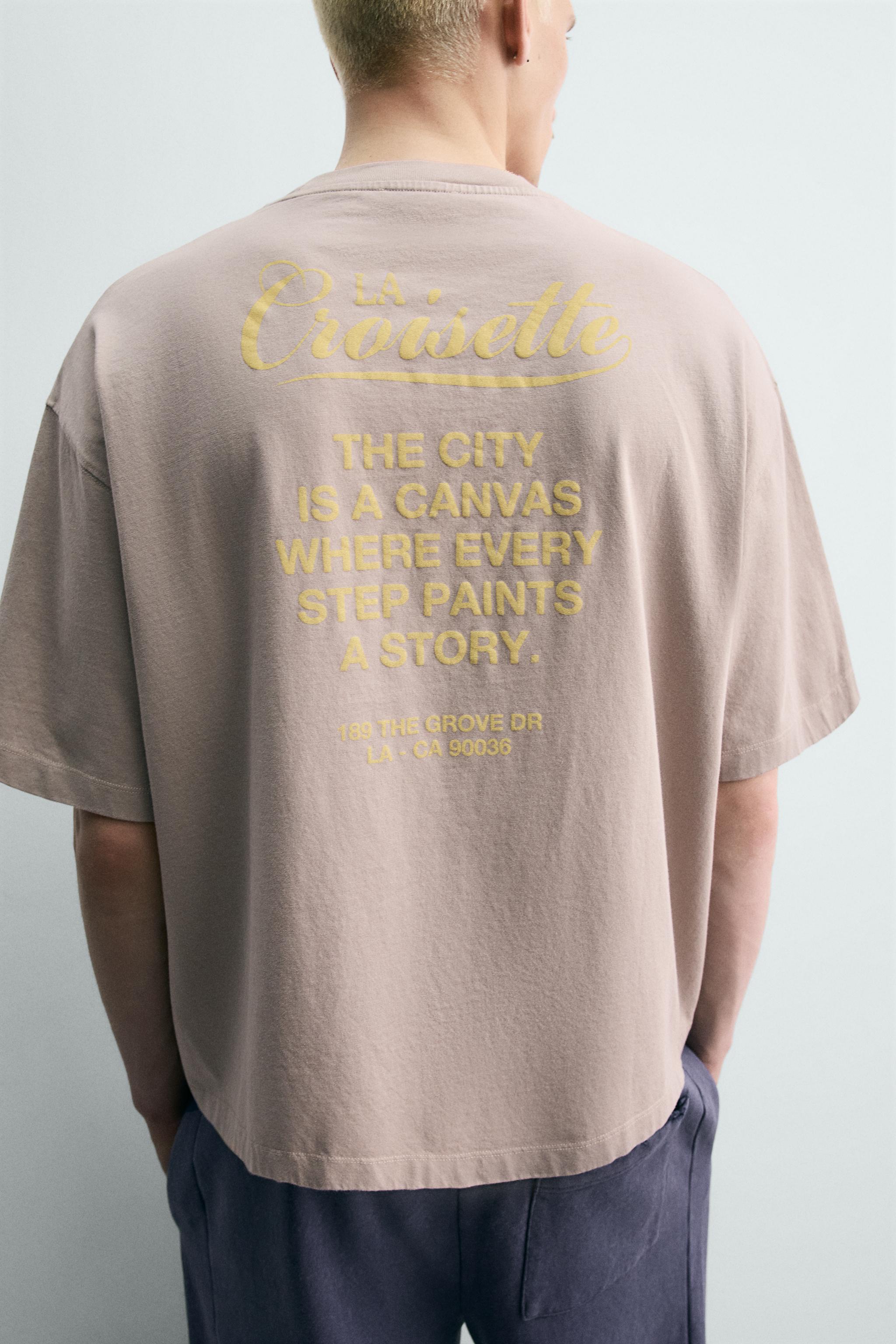 T-SHIRT À INSCRIPTIONS IMPRIMÉES